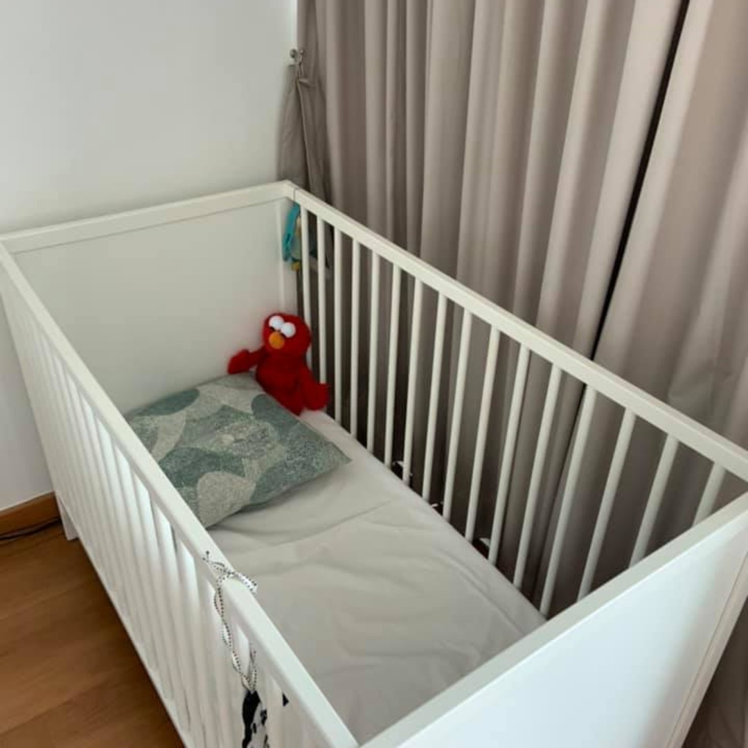 Baby Cot Ikea Solgul Incl Mattress Babies Kids Cots Cribs On Carousell