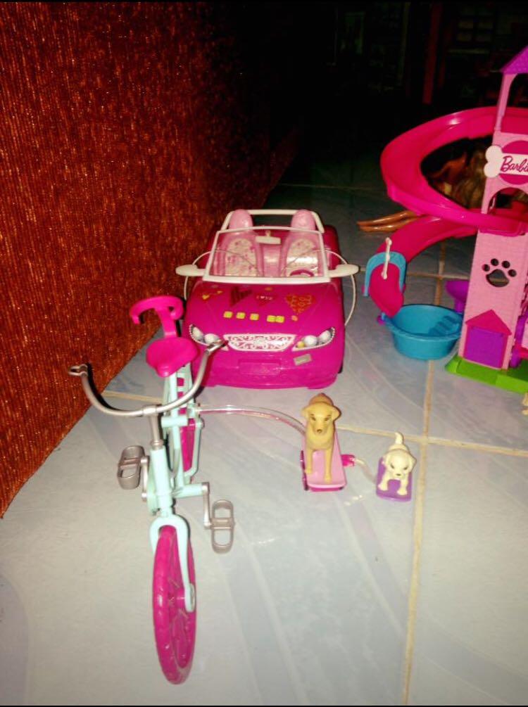 barbie car and bike games