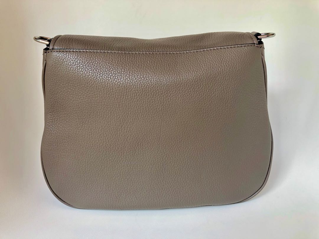 BNWT Authentic Marc Jacobs Saddle Bag in Grey Women s Fashion