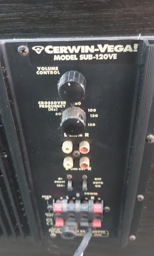Cerwin vega sub 120 new arrivals