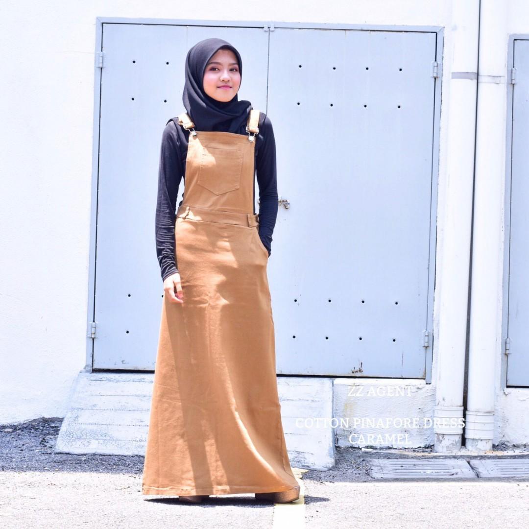 COTTON PINAFORE DRESS . Women s Fashion Muslimah Fashion Tops