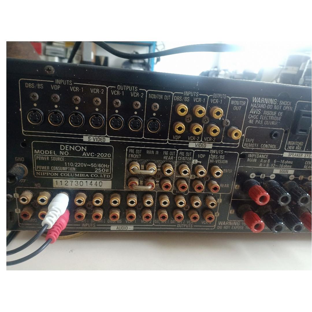 DENON Precision Audio component AV Sorround Amplifier @Php8000each (Category: Soundbars, Speakers & Amplifiers) located in Angeles City. Submitted by edjazmin (Listing ID 239403945, Image 3). Description: DENON Precision Audio component AV Sorround Amplifier Model : AVC - 2020 Watta: 250w volts : 220V GOOD WORKING CONDITION!! Hurry up by now very low price Php8000each Used Buy now!!! Selling as is Pls Self Inspect --------------------------------