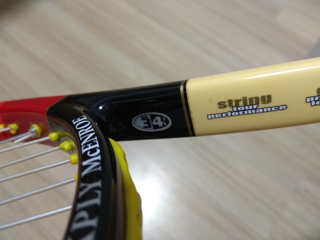Dunlop Maxply McEnroe tennis racket, Sports Equipment, Sports & Games,  Racket & Ball Sports on Carousell
