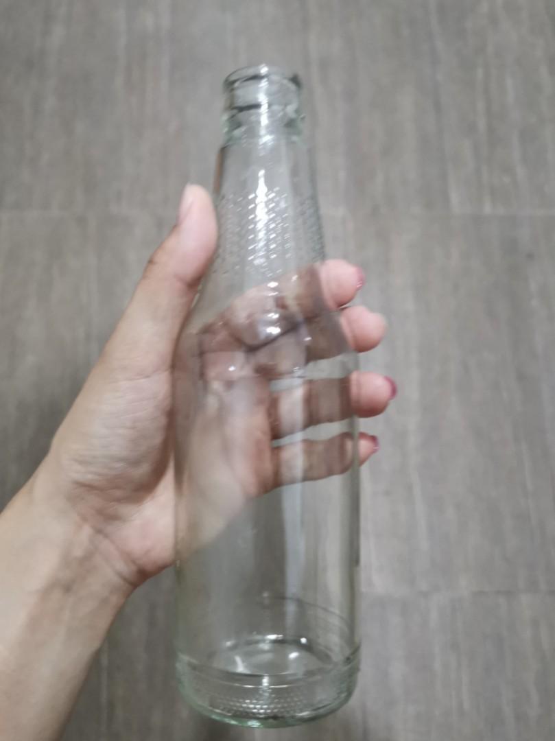 Empty Transparent Glass Bottle Home Appliances Kitchenware On