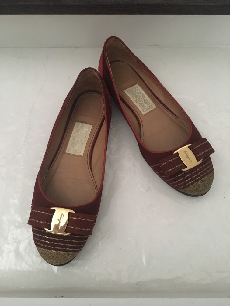 Ferragamo varina 7d, with vibram soles 