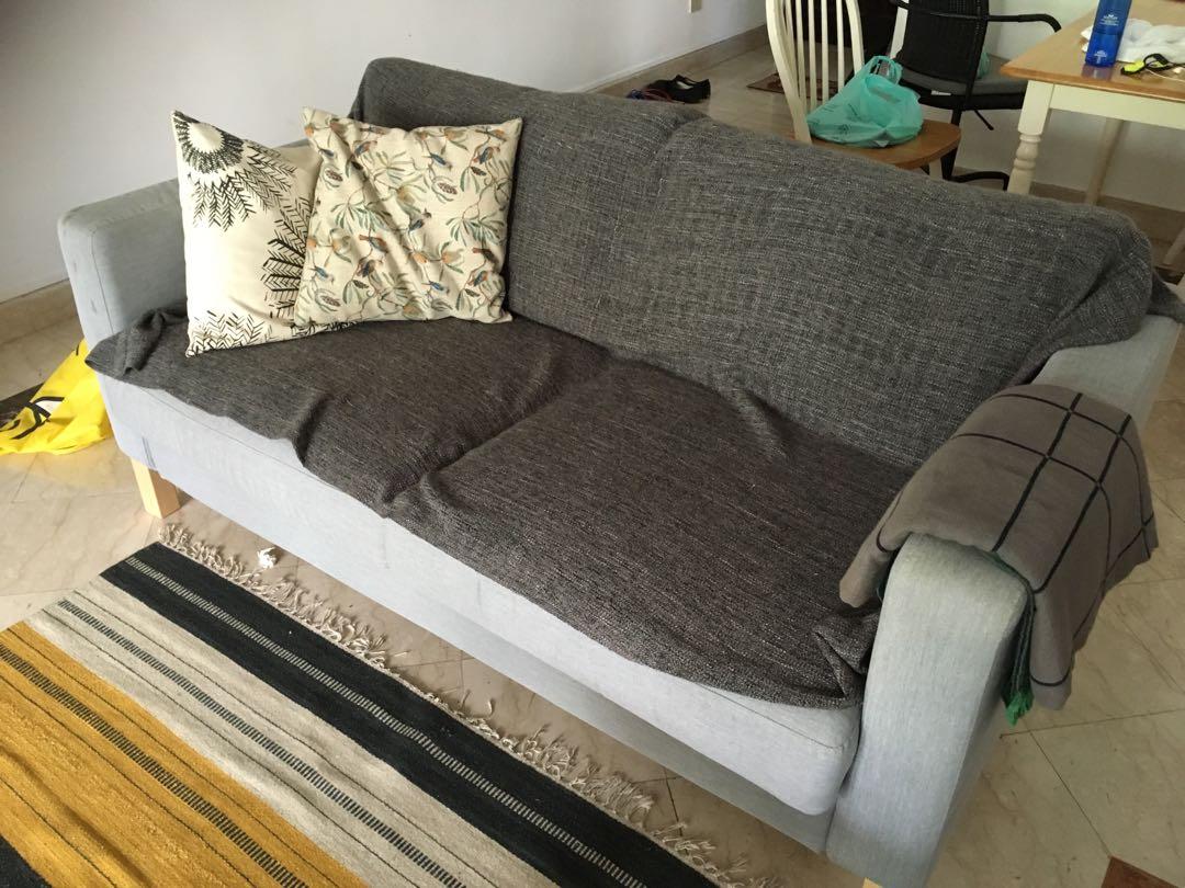 Free Grey Ikea Sofa W Cushions And Throw Furniture Sofas On Grey Ikea Sofa W Cushions And Throw