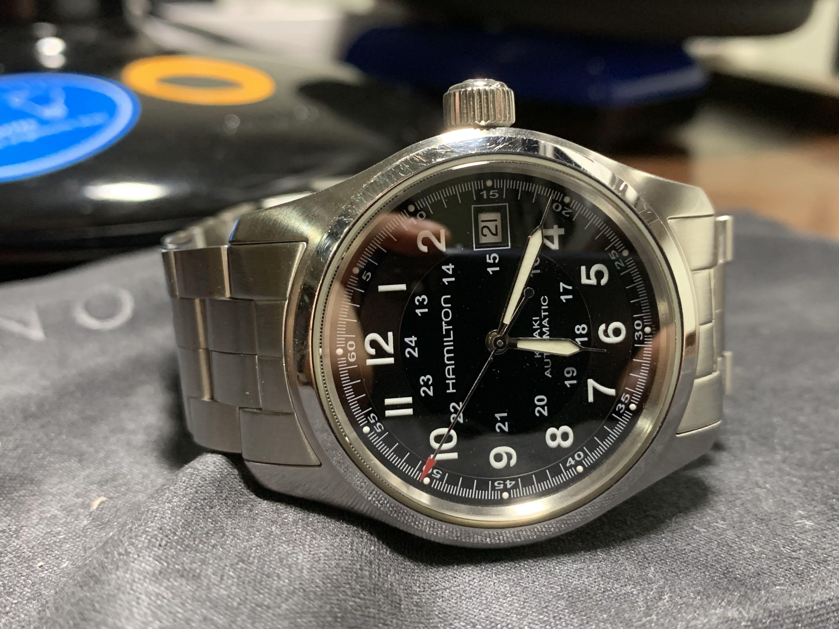 Hamilton Khaki Field Automatic 38mm Eta Version Men S Fashion Watches On Carousell