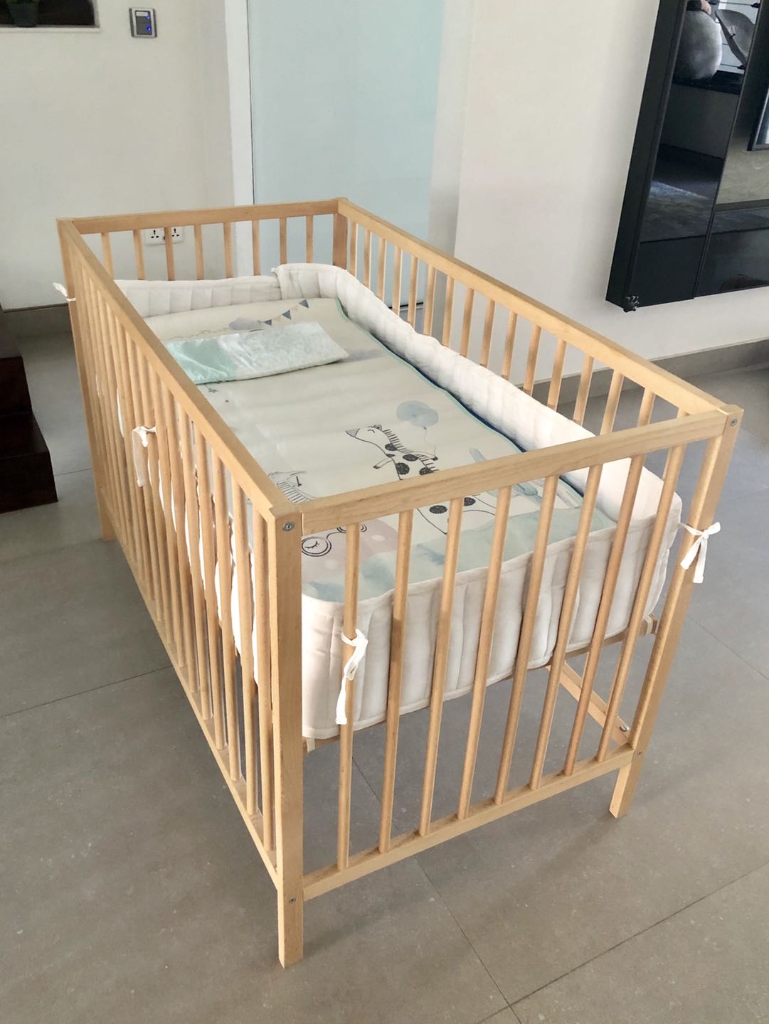 Ikea Baby Cot singular, Babies & Kids, Baby Nursery & Kids Furniture