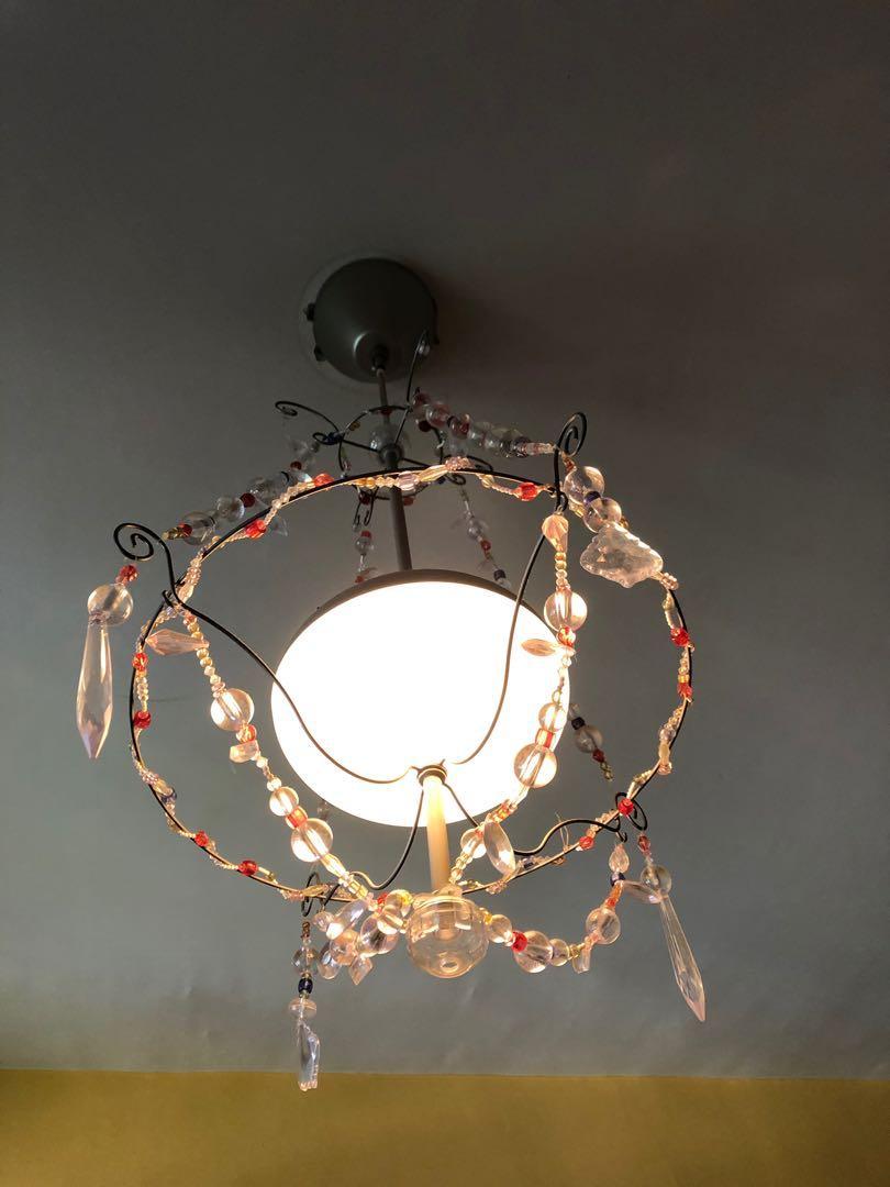 Ikea beaded hot sale chandelier