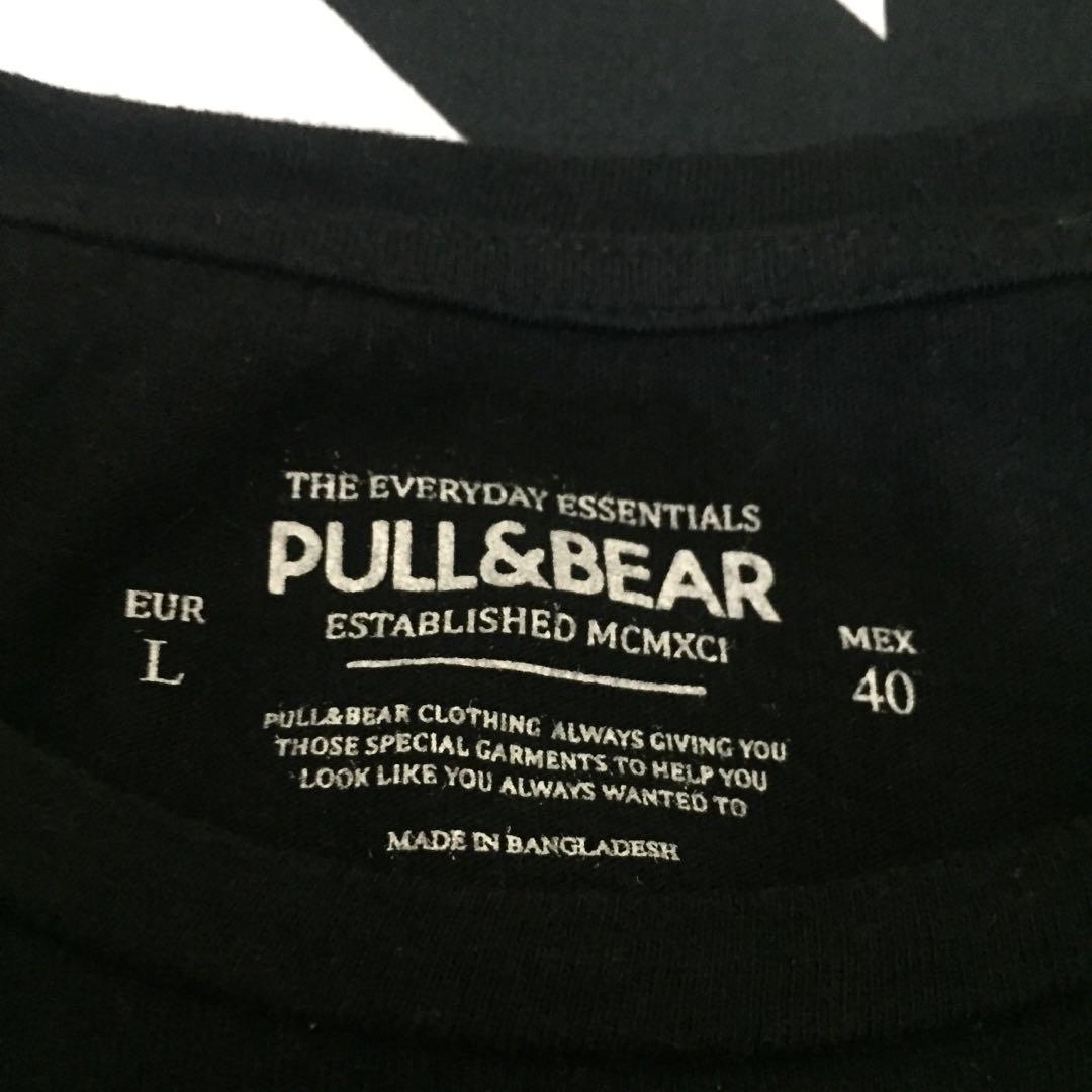 T-Shirts Man Pull Bear Oversize T-Shirt With Label Detail Medium Blue  Bintang Asri | Lupon.Gov.Ph