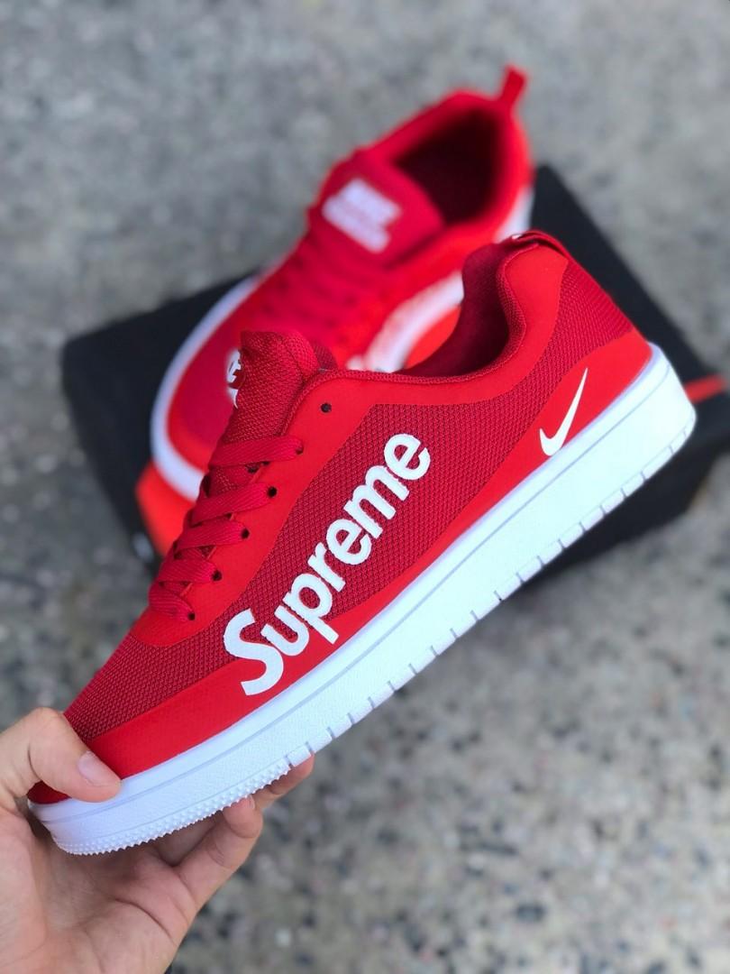 KASUT NIKE SUPREME WHITE RED Men s Fashion Footwear Sneakers on