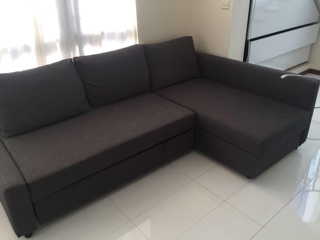 L Shape Sofa (extensible to be a sofa bed), Furniture & Home Living,  Furniture, Sofas on Carousell