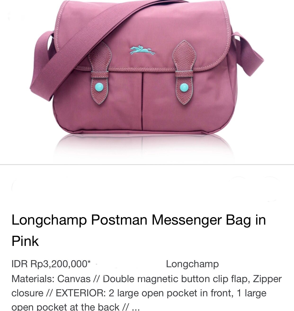 LongChamp Postman Messenger Flap
