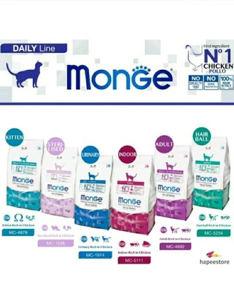 Made In Italy Monge Superpremium Nutrition Cat Dry Food Assorted