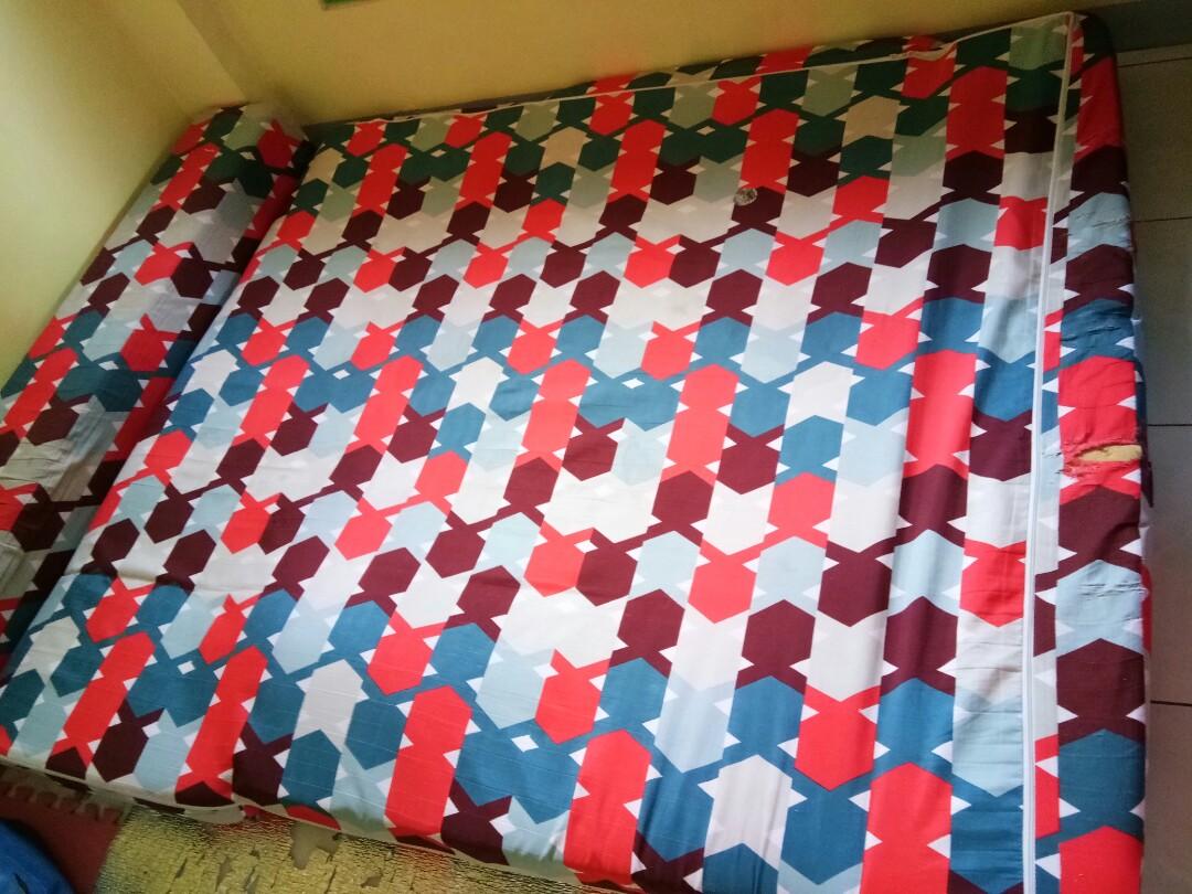 Mandaue foam sofa bed family size, Furniture & Home Living, Furniture