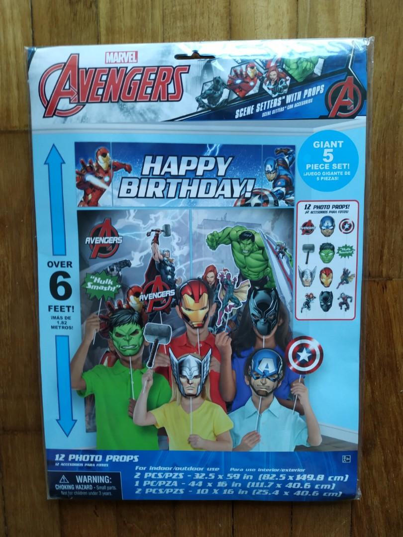Marvel Avengers Scene Setters With 12 Pieces Photo Props Toys Games Others On Carousell