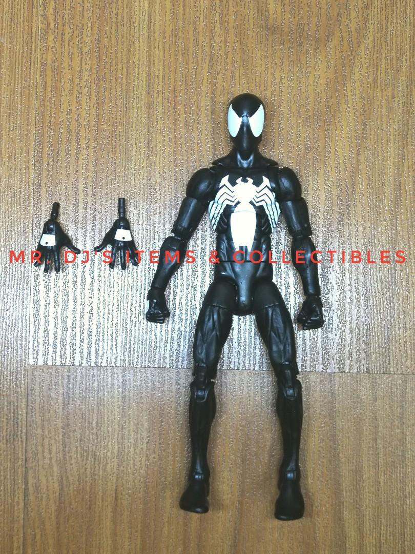 marvel legends black suit spiderman