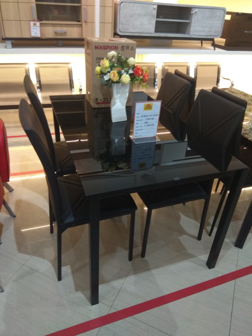 meja makan maggio home center pekayon bisa kredit tanpa dp