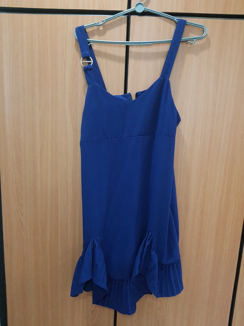 Navy Blue Dress Women S Fashion Dresses And Sets Rompers On Carousell