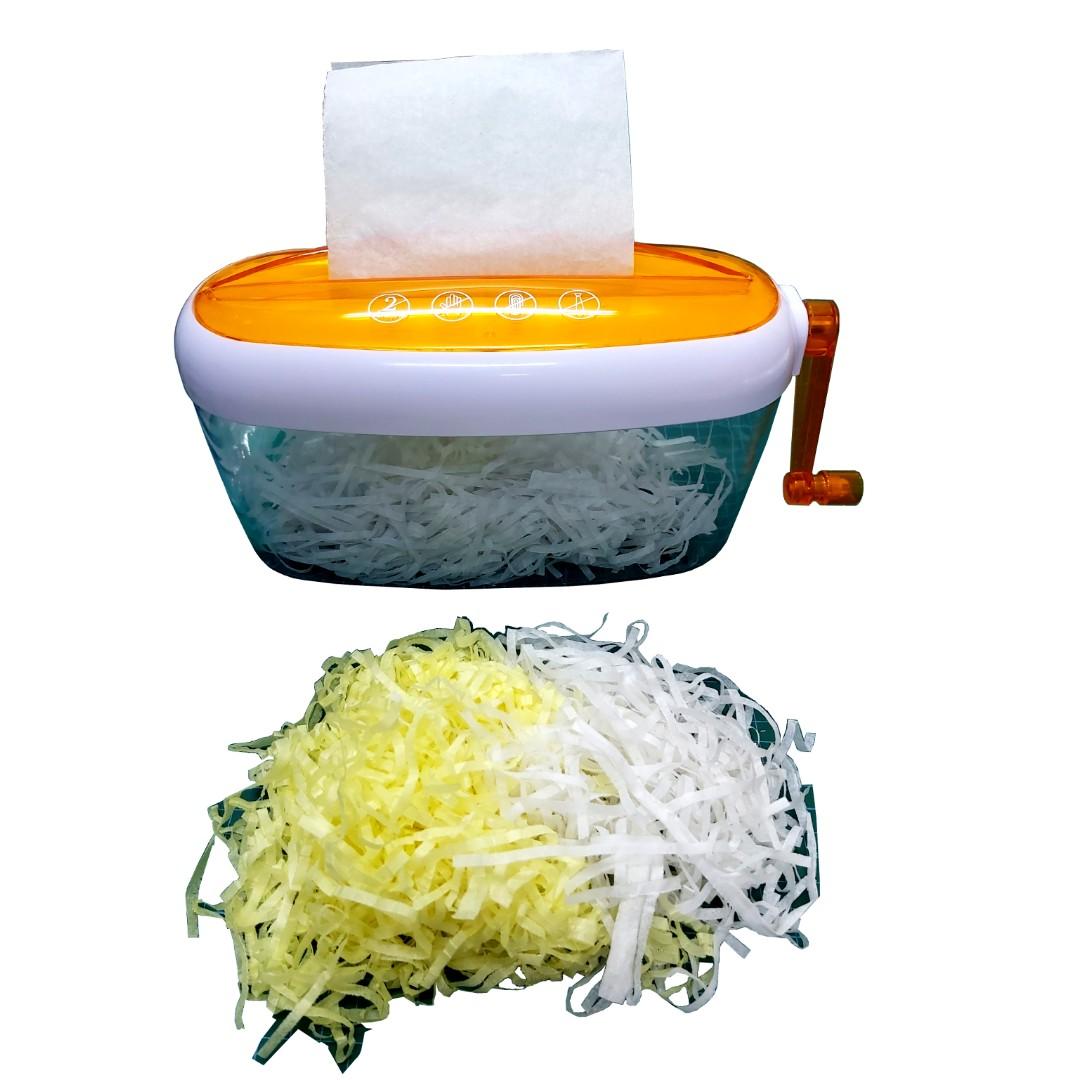 New Hand Powered Shredder for destroying your personal receipt, A4 ...