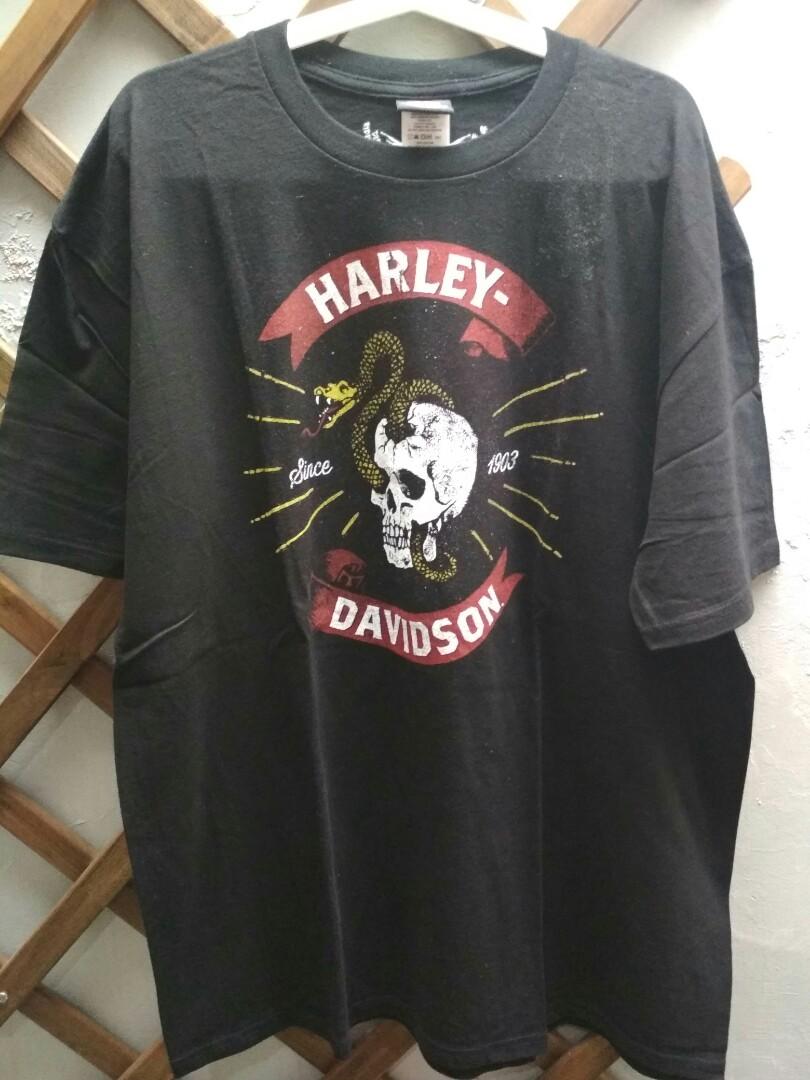 Original Harley Davidson T Shirt Warr S London England Kaos Fesyen Pria Pakaian Atasan Di Carousell