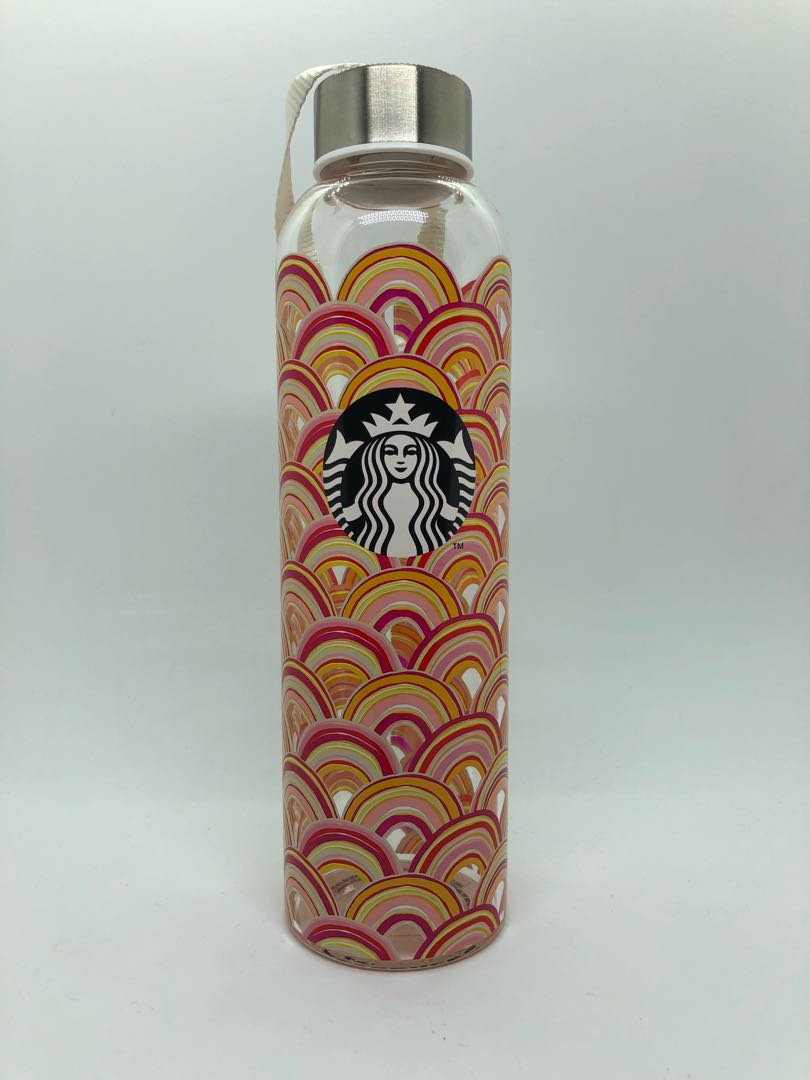 Authentic Starbucks Glass Water Bottle, Food & Drinks, Beverages on