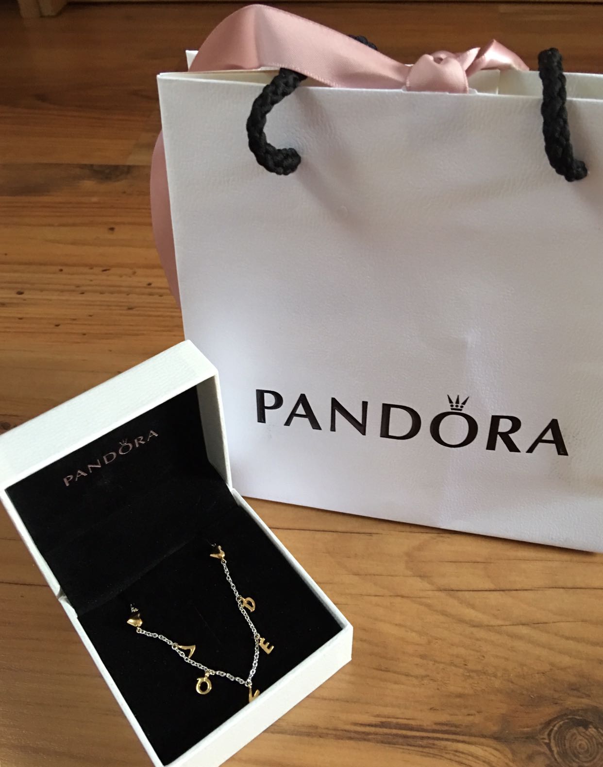 Pandora Loved Script Necklace, Women's 