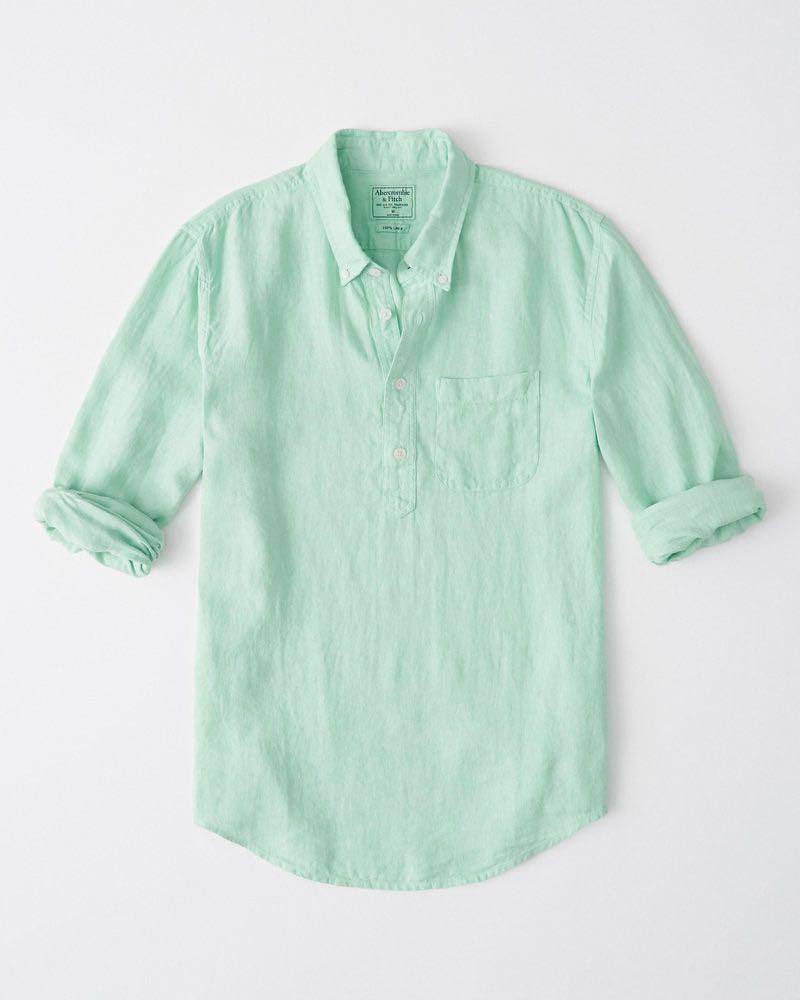 a&f linen shirt