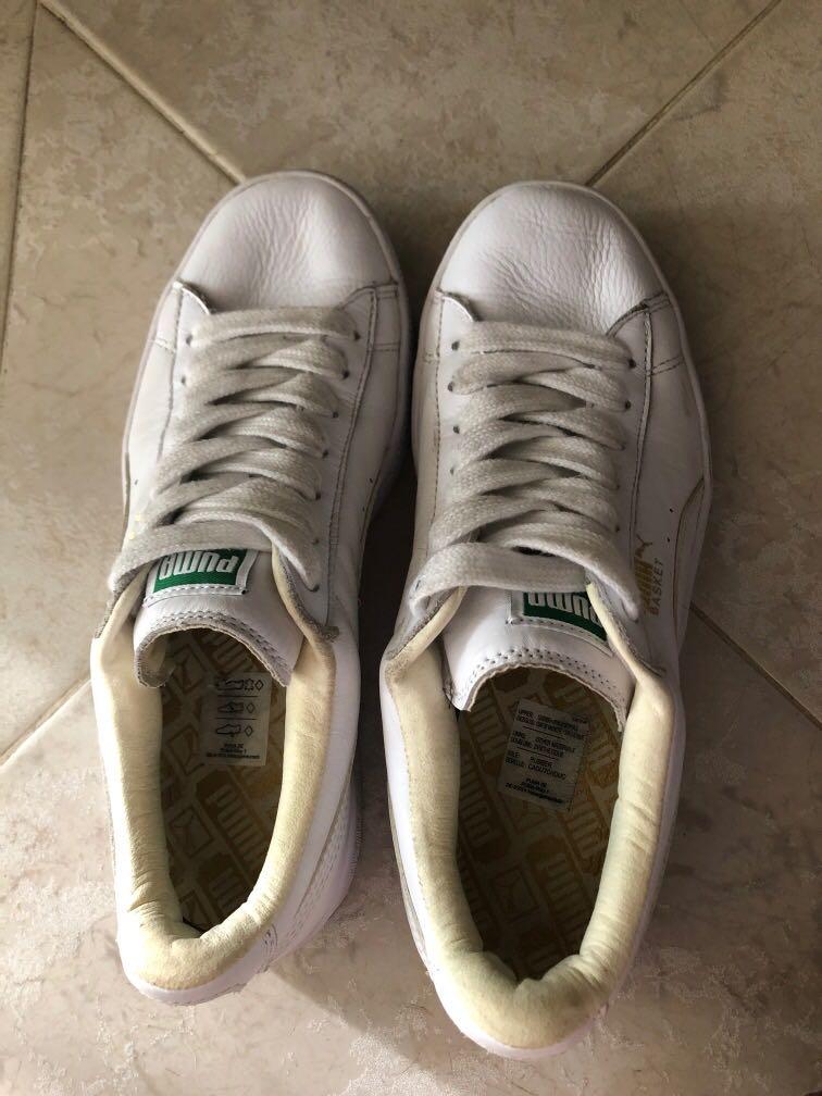 puma basket trainers womens