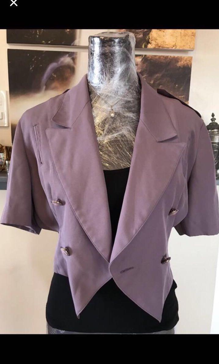 Purple Blazer (Category: Others Tops) located in Caloocan City. Submitted by winniegrace21 (Listing ID 239440170, Image 2). Description: Decluttering.