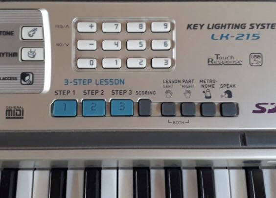Rarely used Casio keyboard LK on sale, Hobbies & Toys, Music