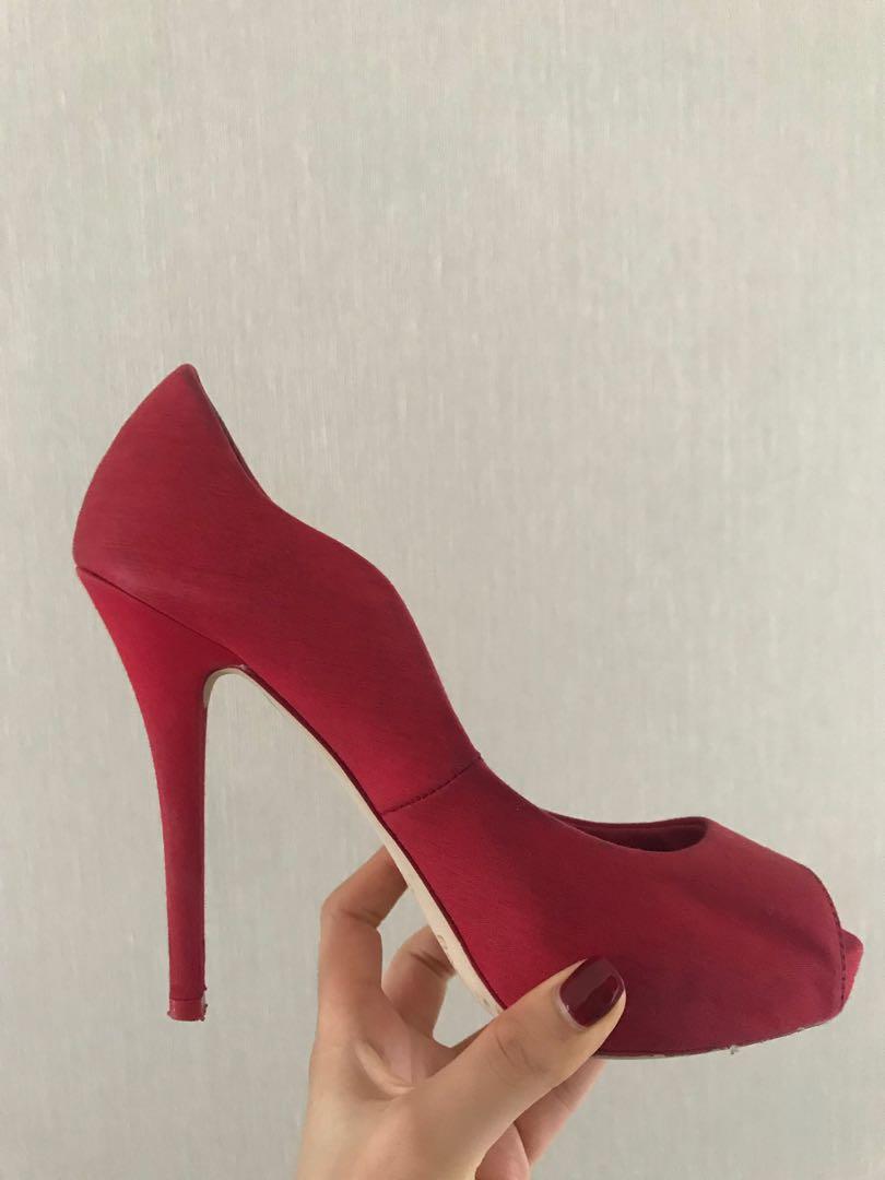 bershka shoes red