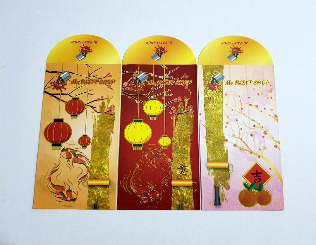 Red Packet Ang Pow Ang Pao Mr Paint Shop Design Craft Others On Carousell