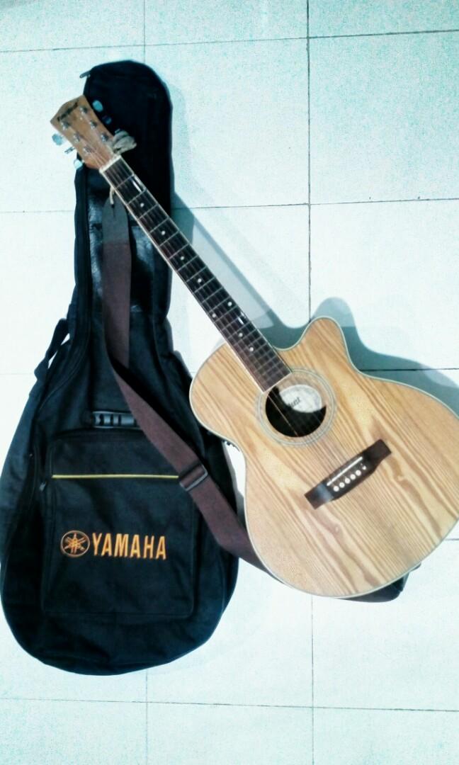 Rocket Acoustic Guitar 21 Fret Built in EQ Pickup