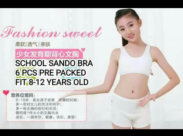 Sando Bra inner wear for girls 8-12 yrs old. #sandobra #sando