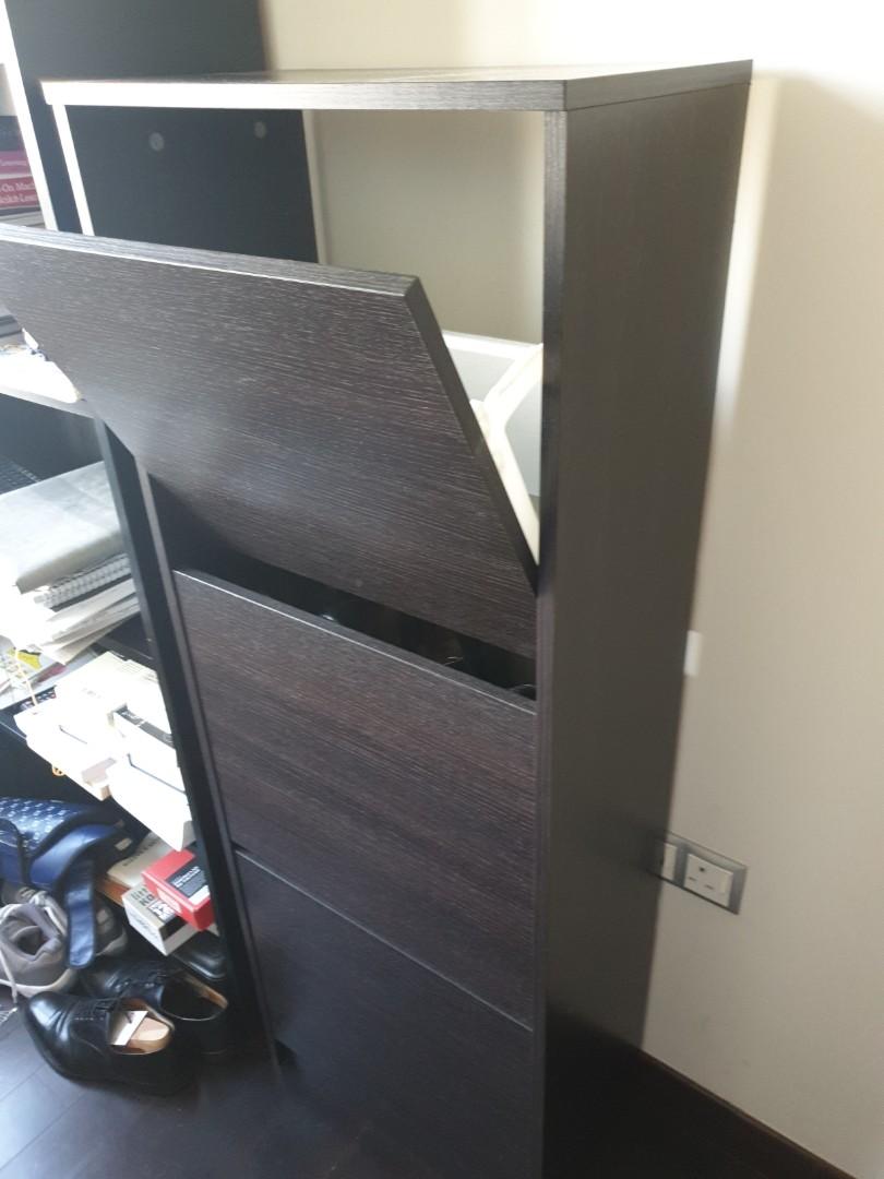 ikea hidden shoe storage on Shoe Rack Ikea Furniture Shelves Drawers On Carousell