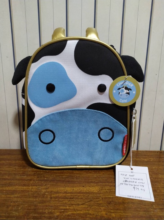 skip hop cow lunch bag