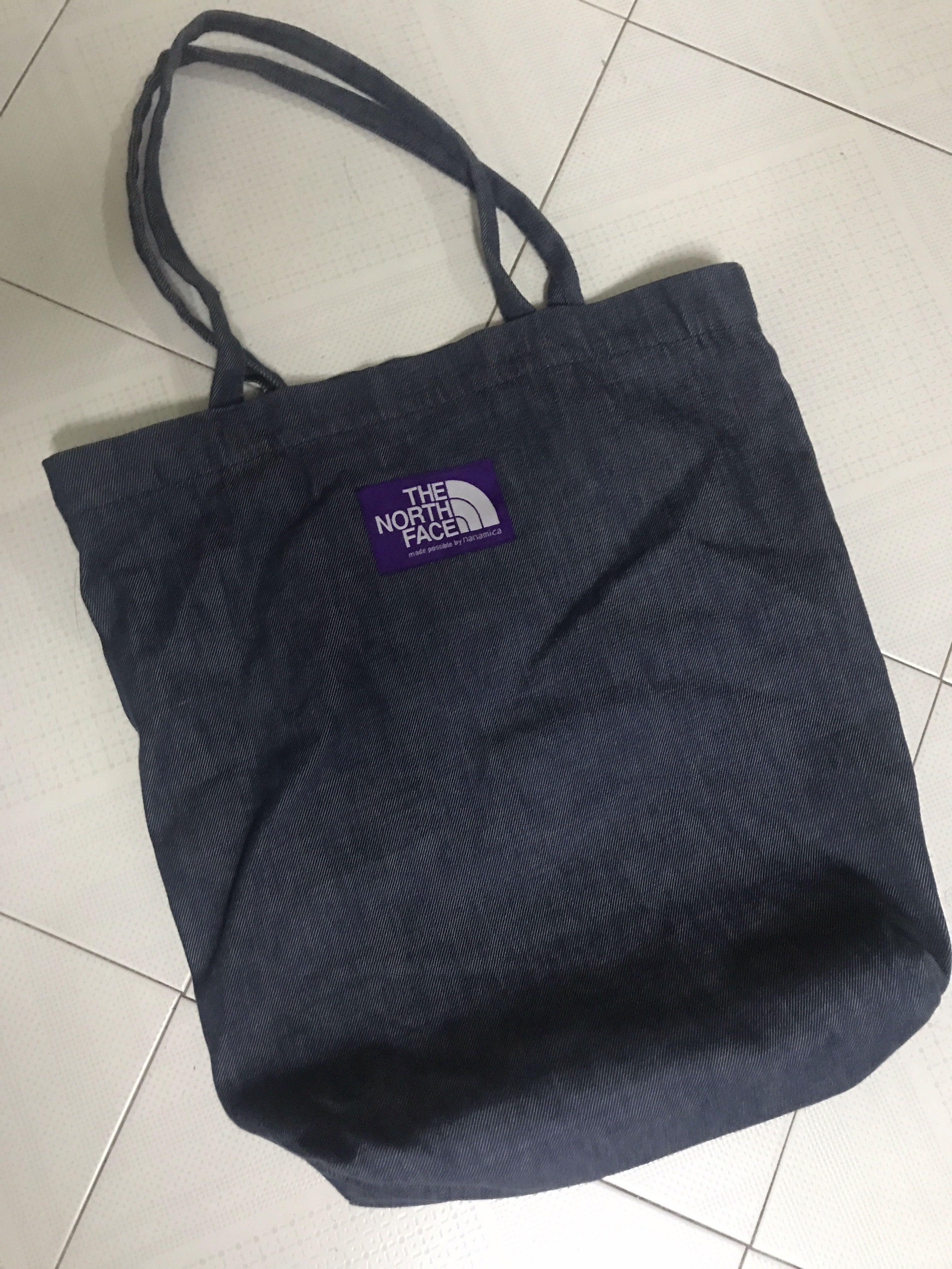 north face purple label tote bag