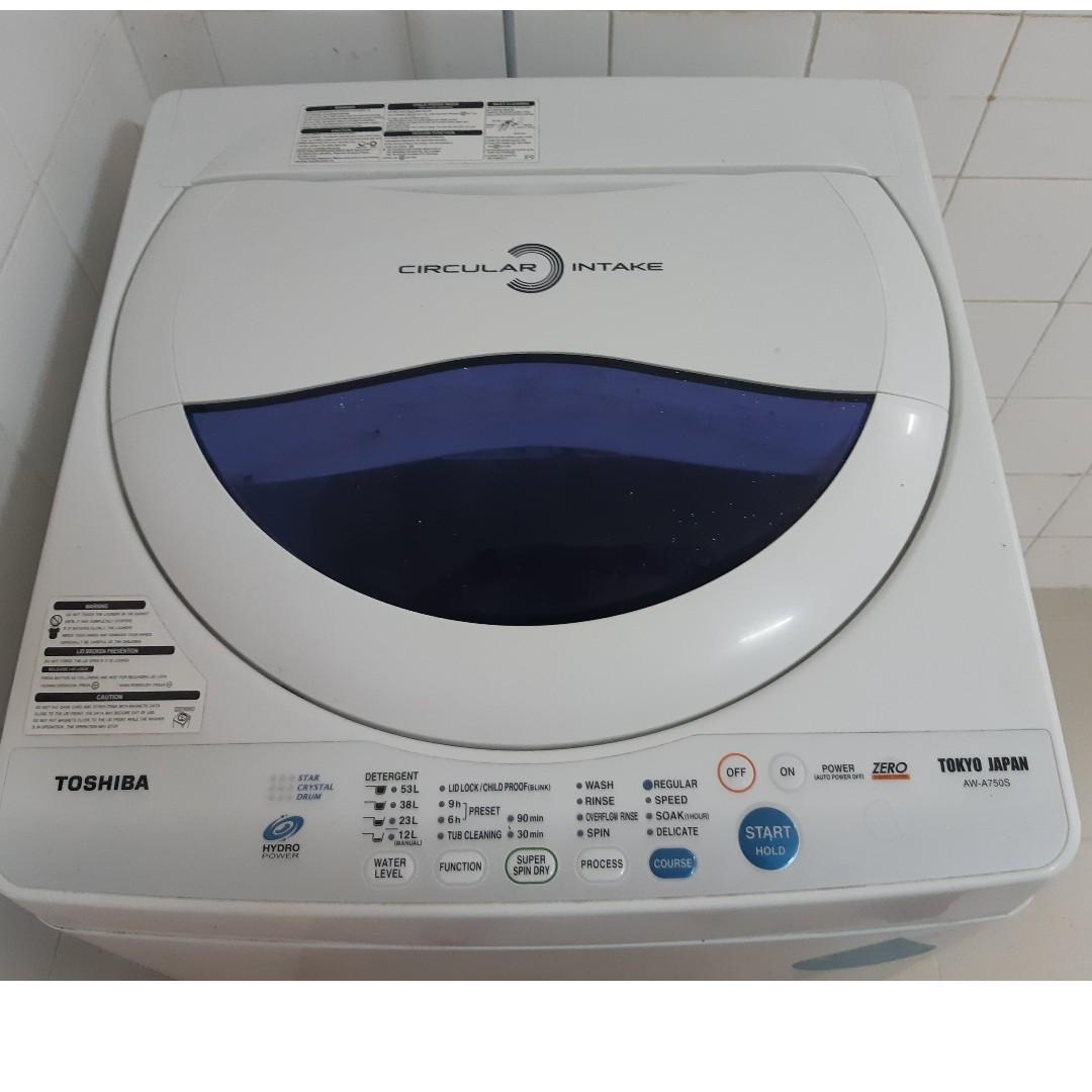 Toshiba Aw A750s 6 5kg Washing Machine Home Appliances Cleaning Laundry On Carousell