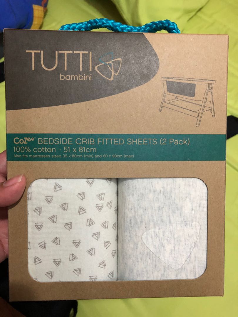 cozee bedside crib fitted sheets