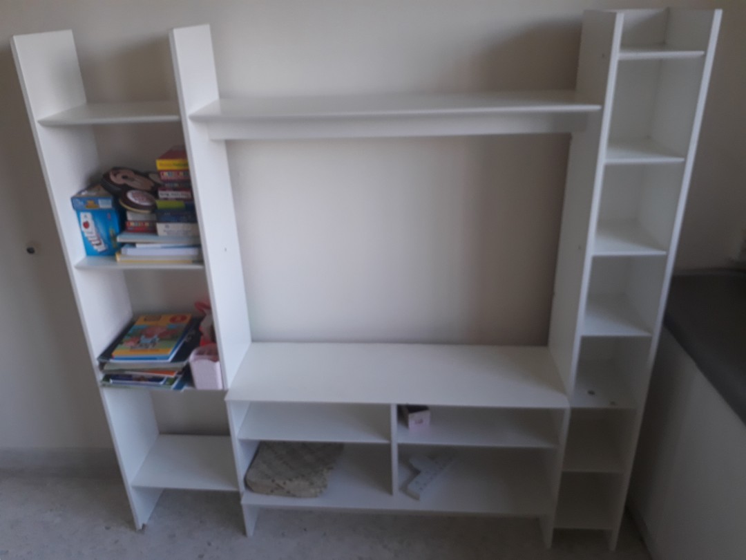 Ikea TV and book shelf unit, Furniture & Home Living, Furniture