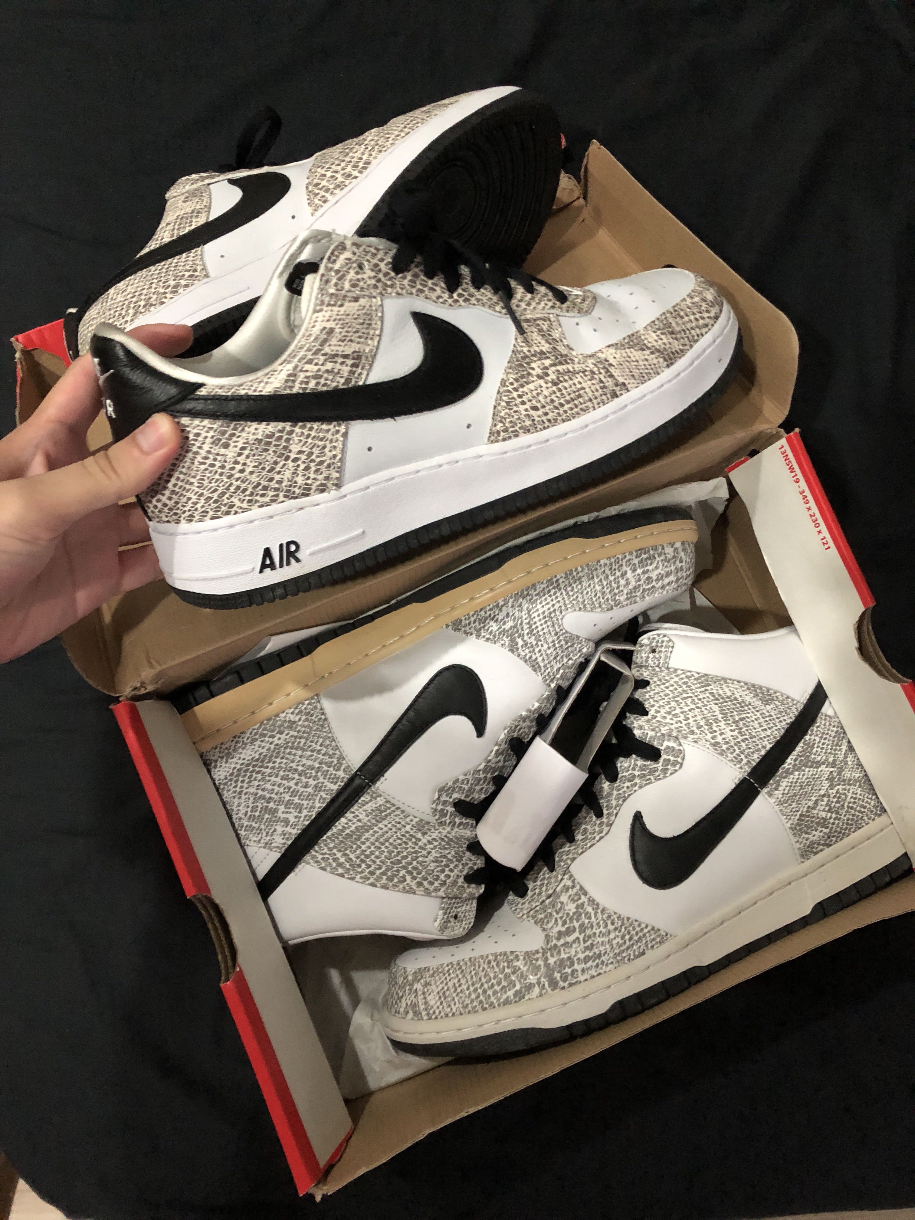 nike dunk cocoa snake