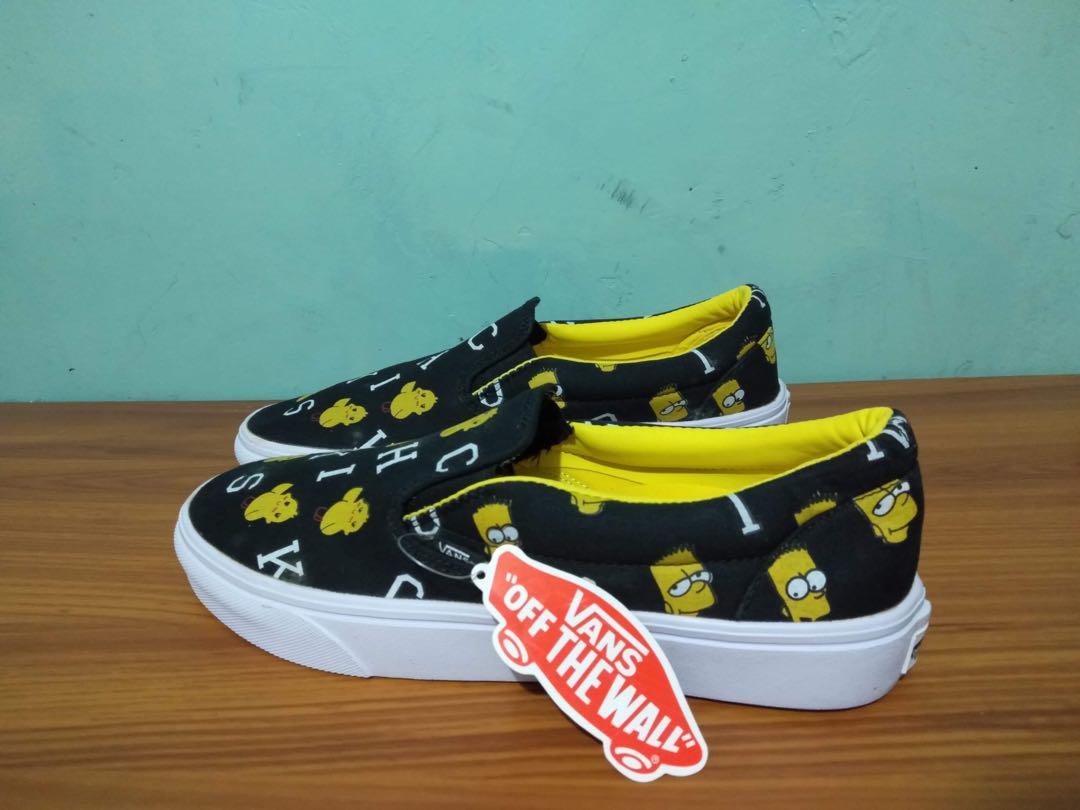 bart simpson slip on vans