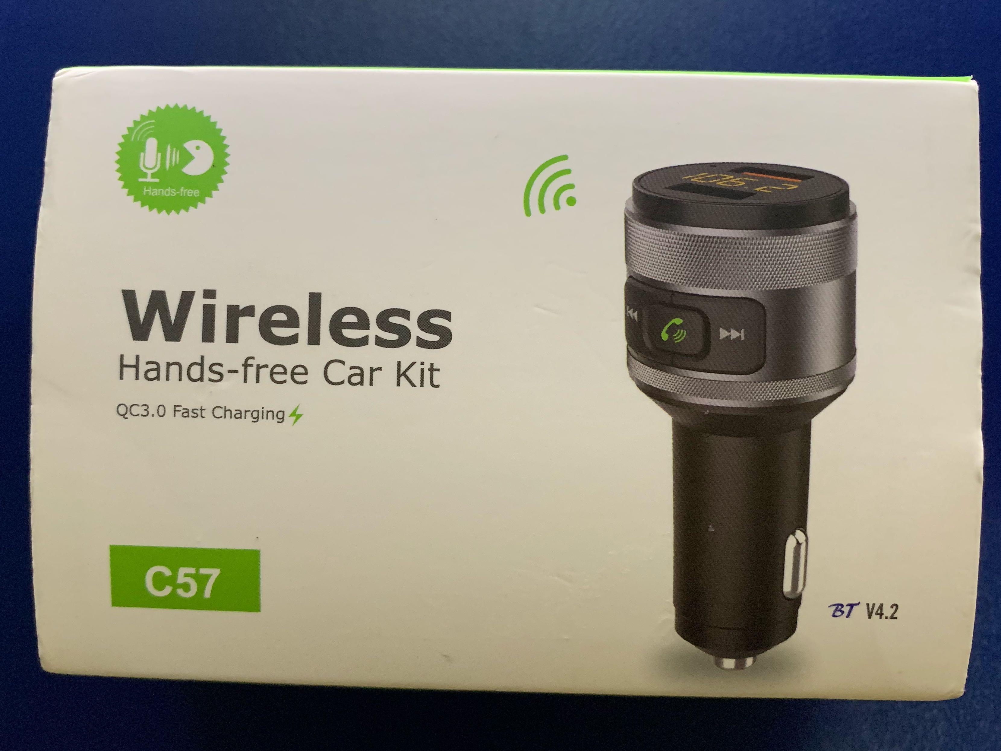 Wireless Hands free Car Kit C57 Mobile Phones Gadgets Mobile