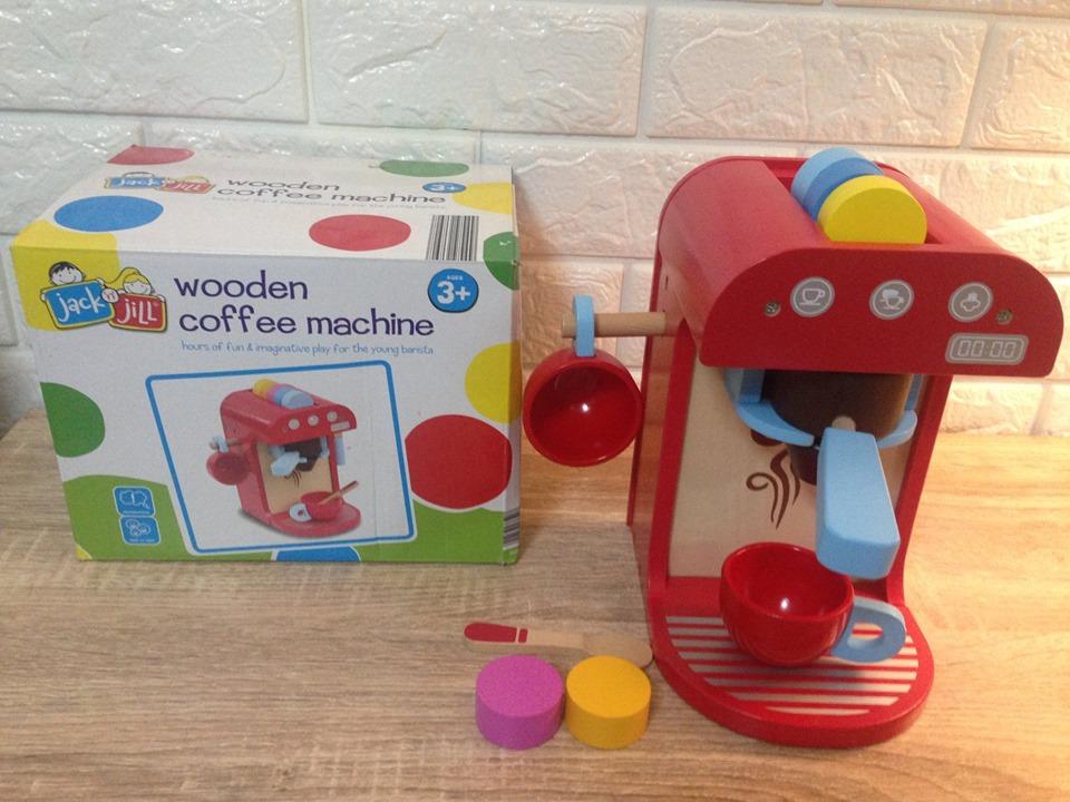 wooden coffee machine toy aldi