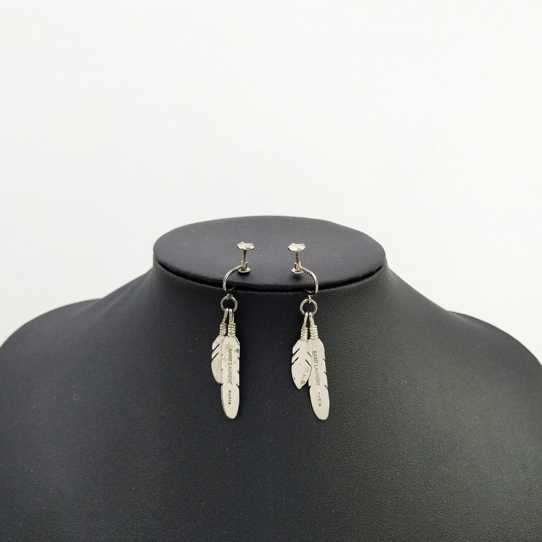 Yves Saint Laurent SV925 Feather Earrings 197006528