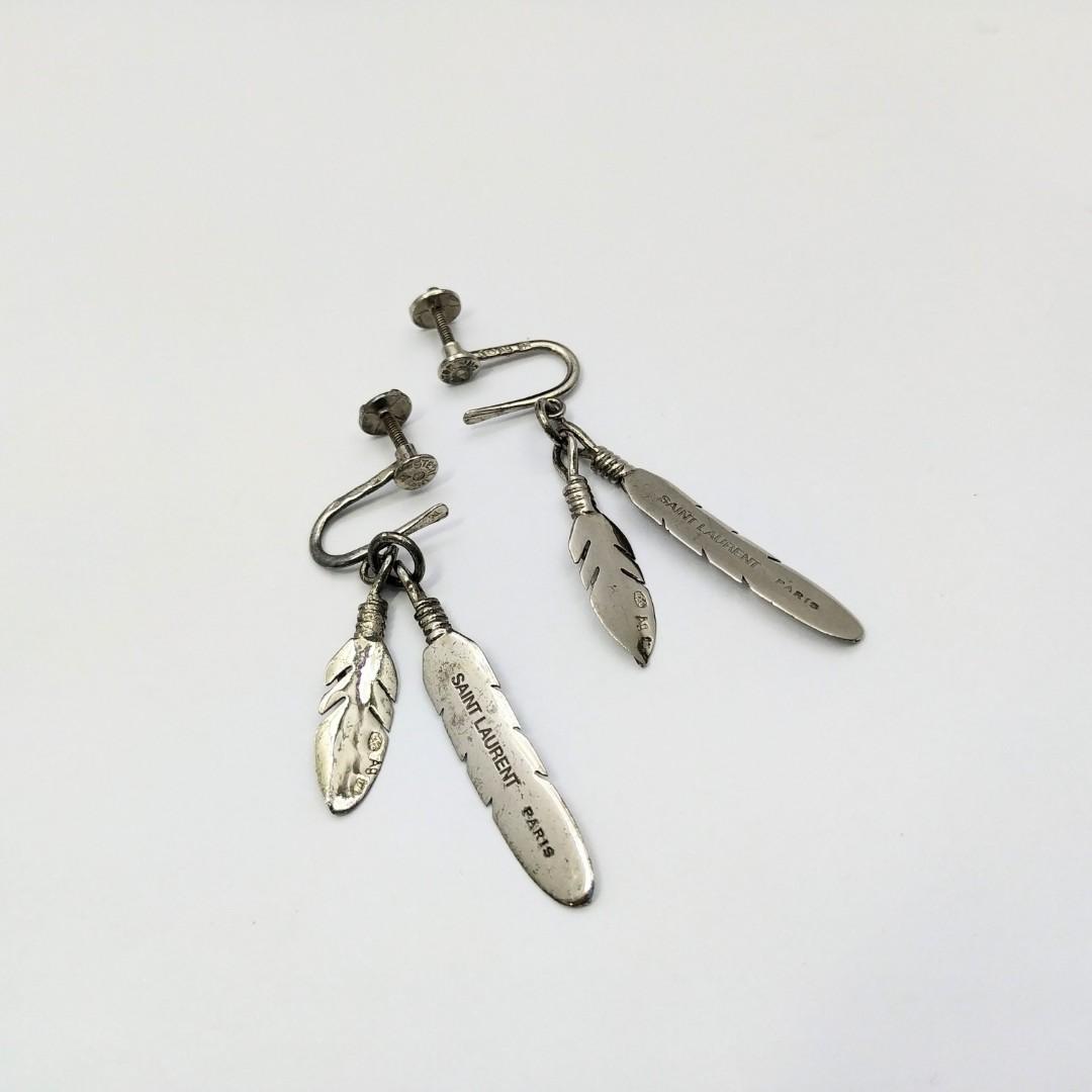 Saint laurent feather earring discount