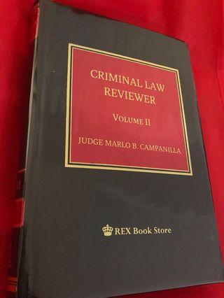 2018 Criminal Law Reviewer