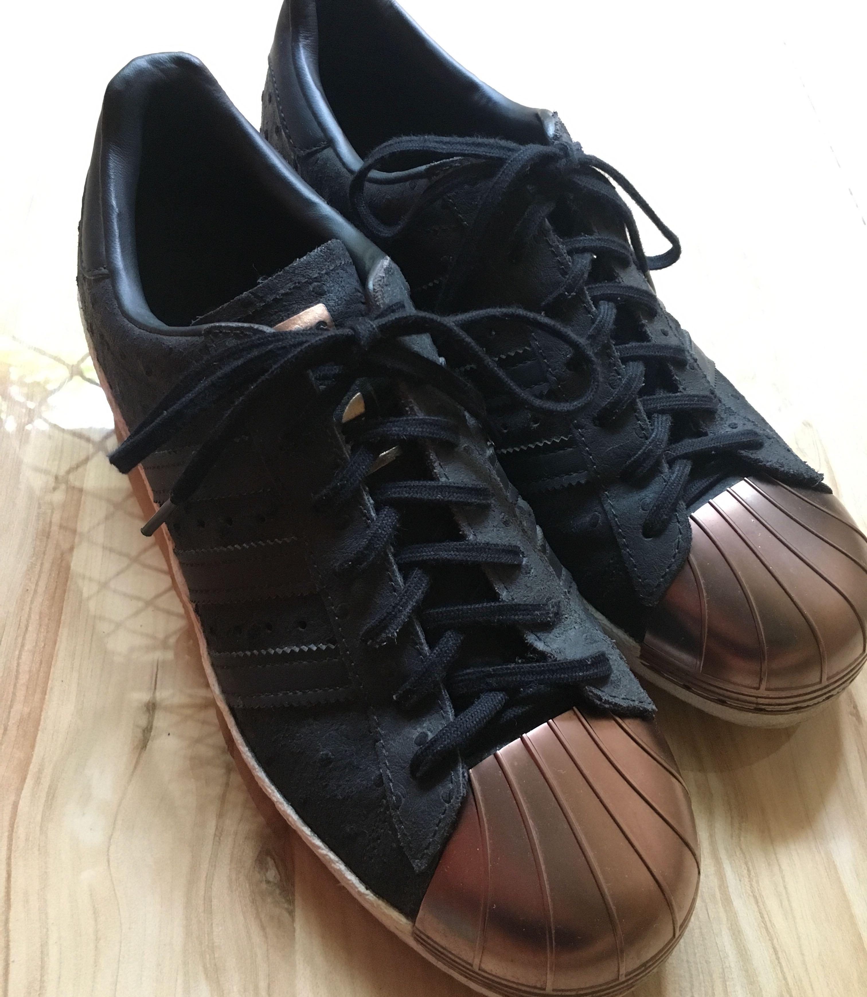 black rose gold adidas shoes