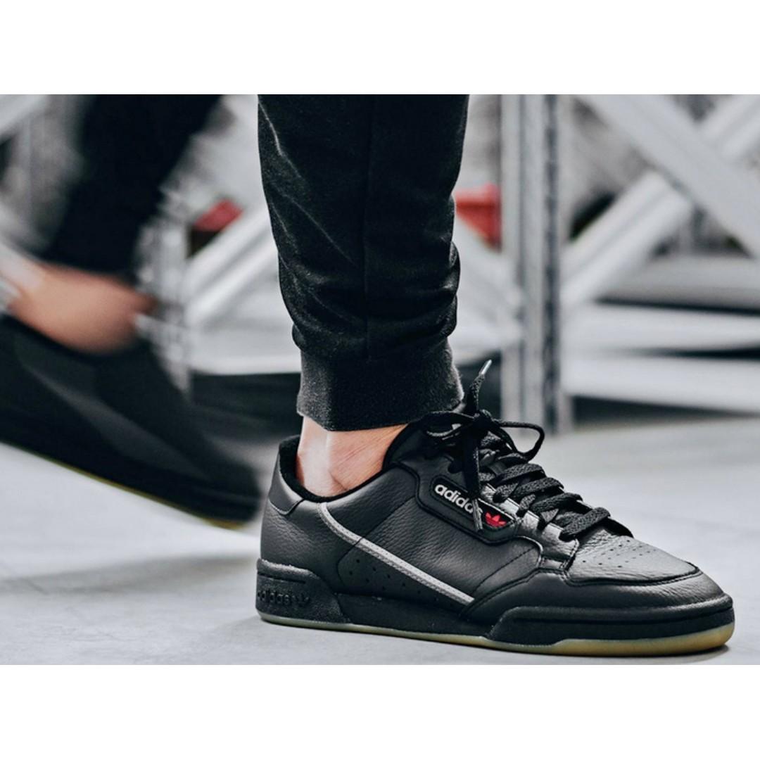 adidas continental 80 black outfit